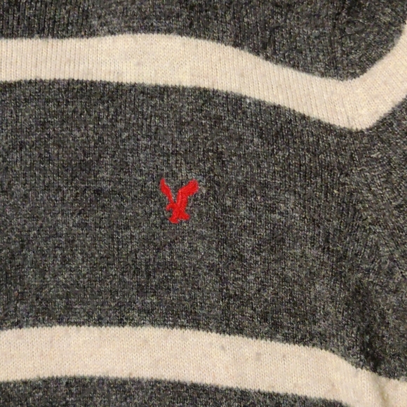 Gray & Biscuit Striped Crew Neck - Picture 2 of 5